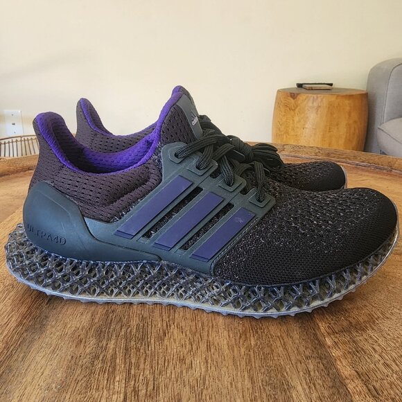 adidas Other - Adidas Ultra 4D Black Purple Running Sneaker Shoes Mens Size 6 | HP9736